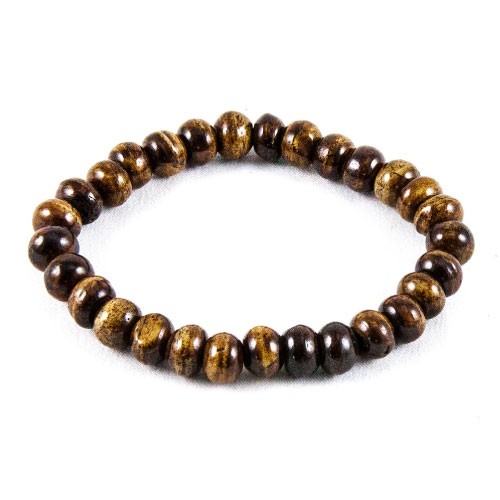 Simple Wooden Pearl Bracelet